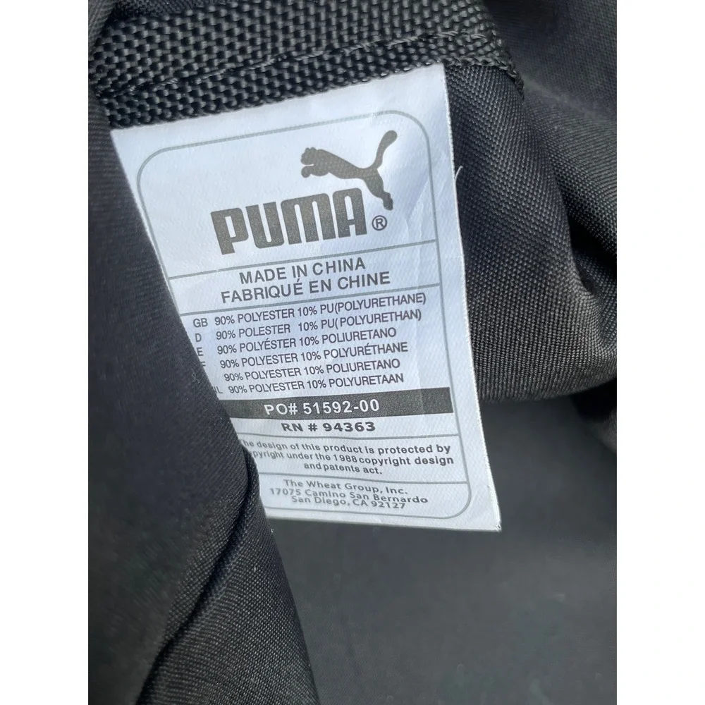Puma Ferrari Scuderia Duffel Bag Black White Racing Travel Gym Bag 51592-00